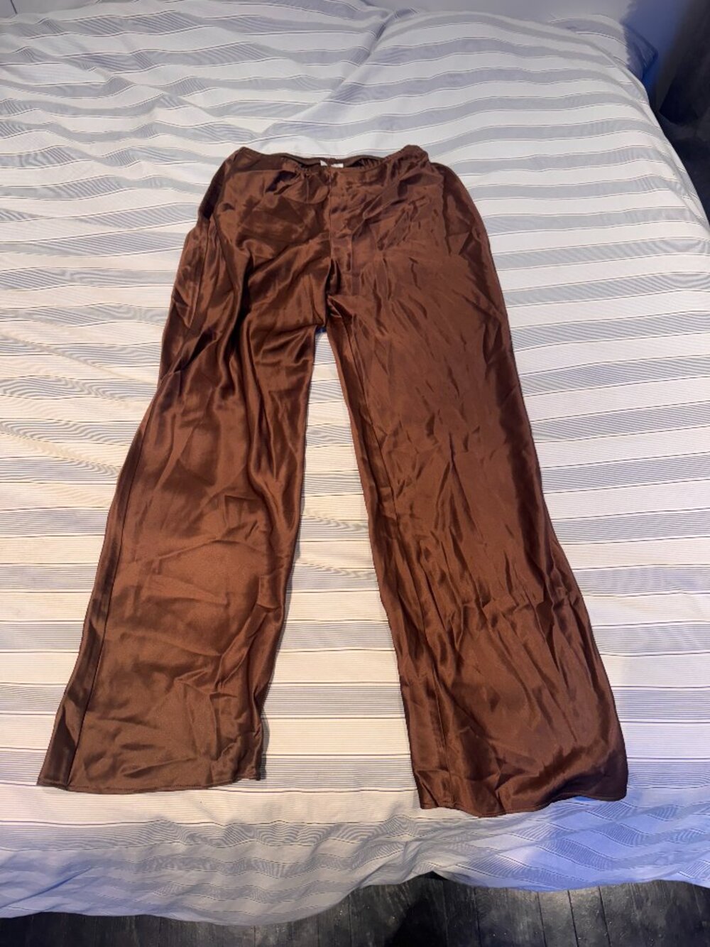 Reformation Satin Wide-Leg Pants